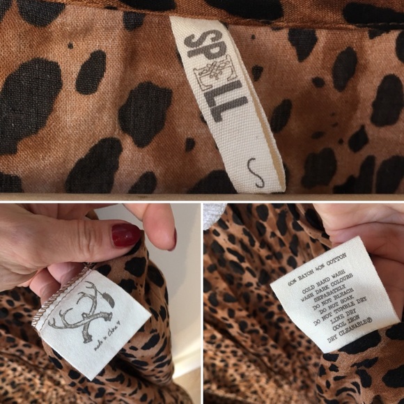 ✴️SOLD✴️ Spell Saphari Gown Leopard Duster Small - Picture 4 of 8